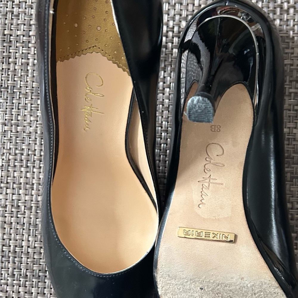 Cole Haan Women's Black Pumps Open Toe